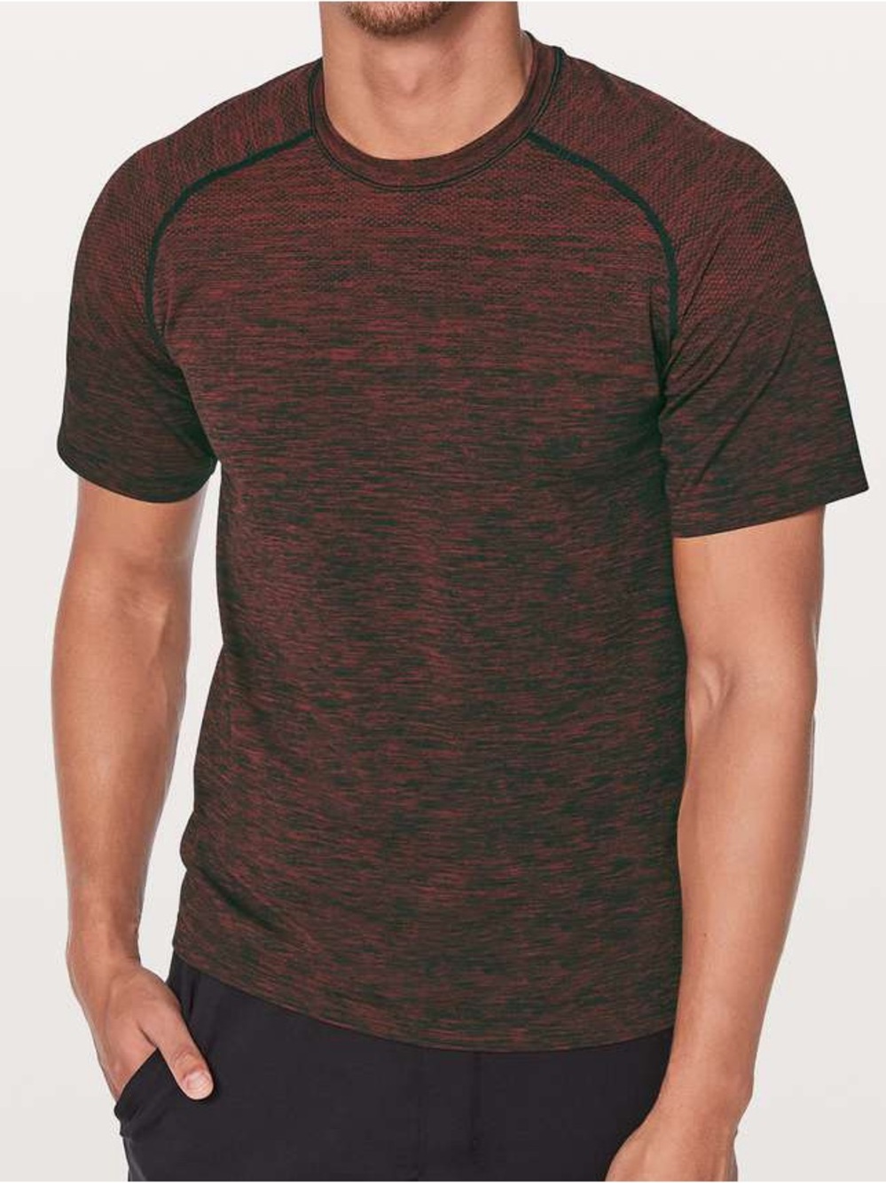 Lululemon Metal Vent Tech Short Sleeve Shirt Oxblood Black Men’s M